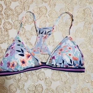 Floral bikini top